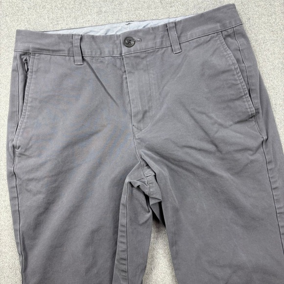Bonobos Tailored Chino Pants Mens 30x28.5 Gray Casual Everyday Office Trousers - Picture 1 of 8